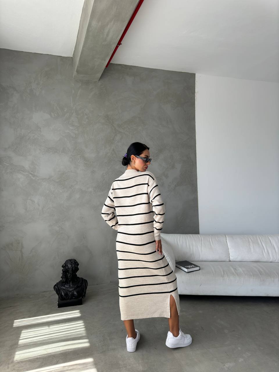 Stripe Knit Midi - Hangerapparel