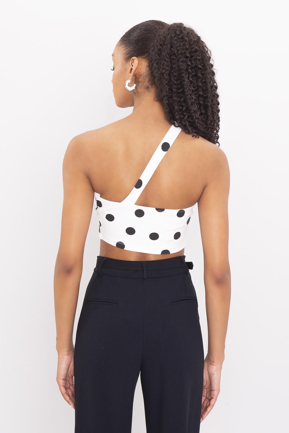 Doted It Up Crop Top - Hangerapparel
