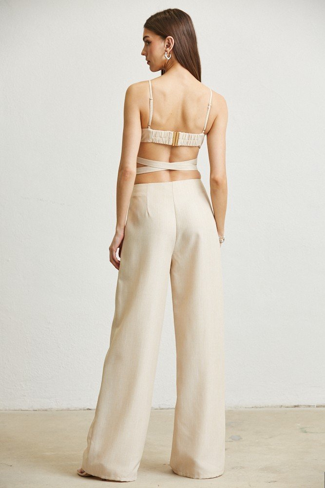 Stone Elegance Three - Piece Pant Set - Hangerapparel