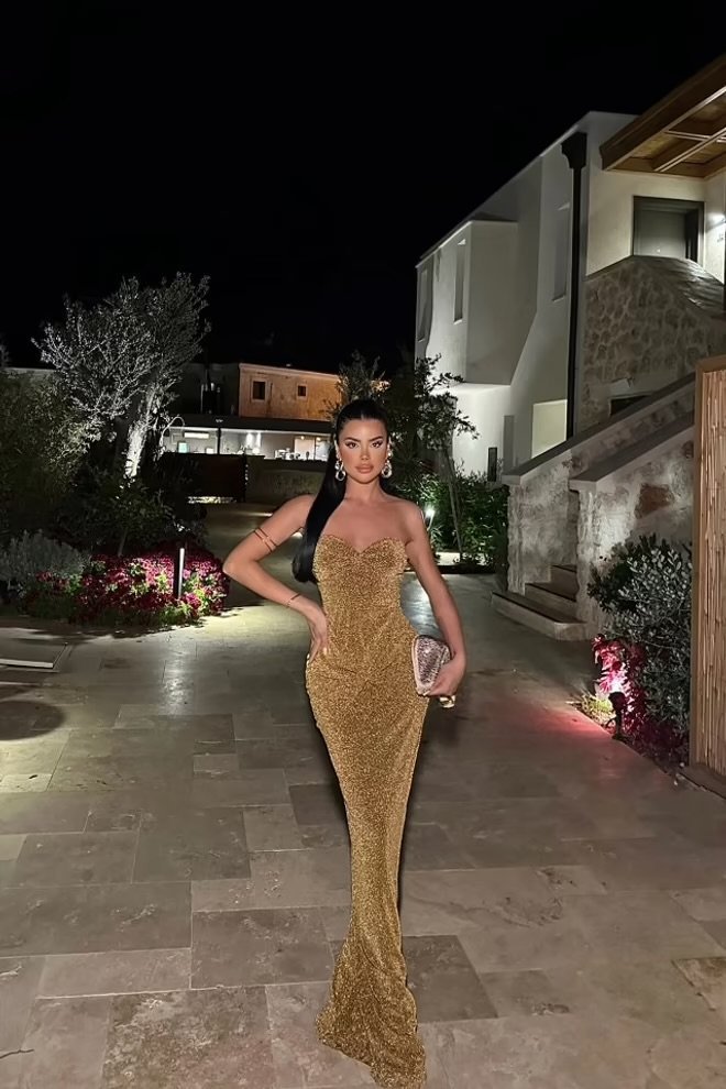 Golden Allure Dress - Hangerapparel