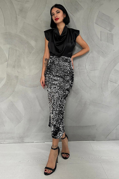 Silver Lustre Skirt