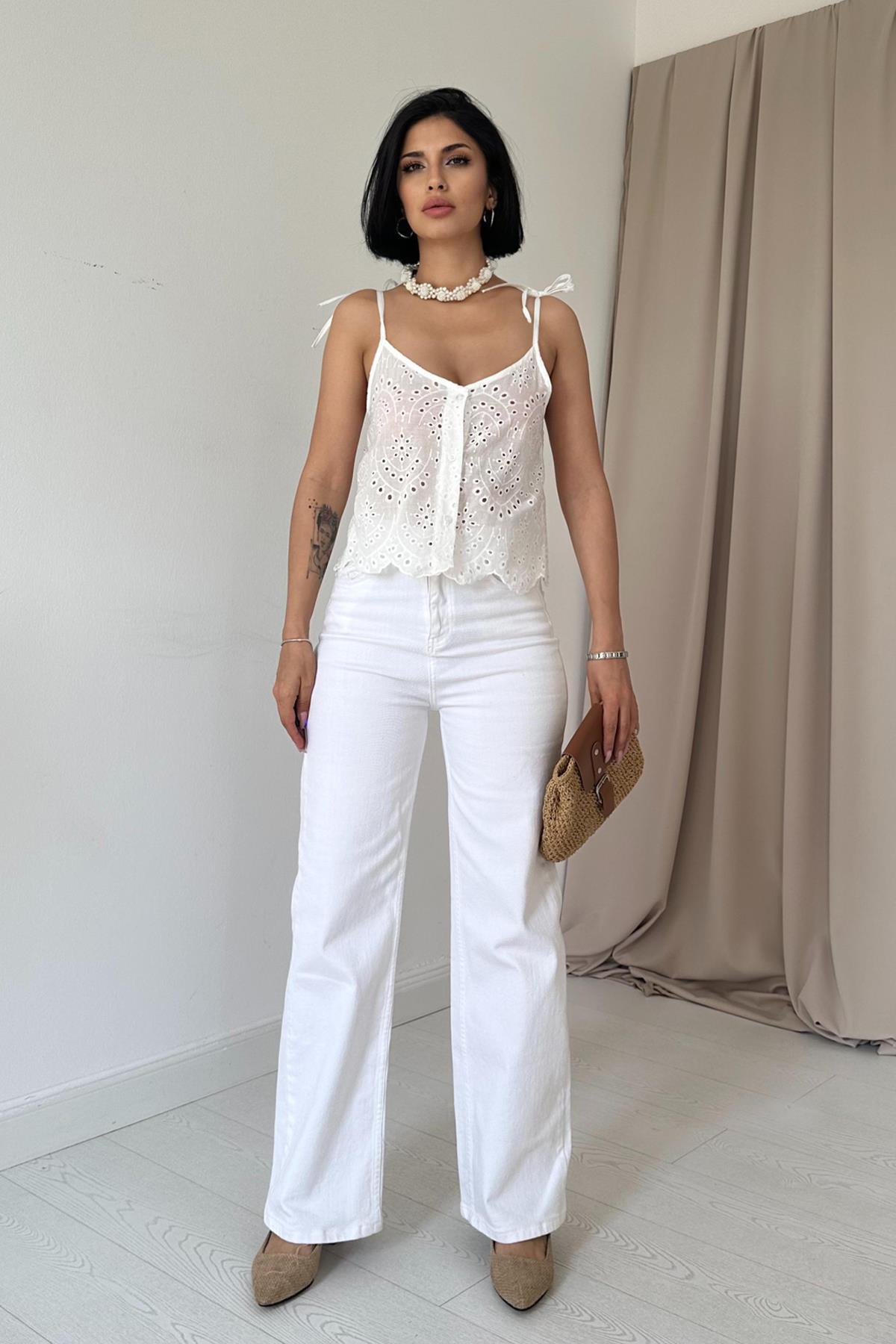 Lace Embroidery Blouse - Hangerapparel