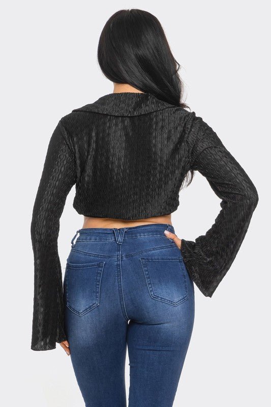 Seraphina Satin Tie Top - Hangerapparel