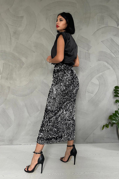 Silver Lustre Skirt