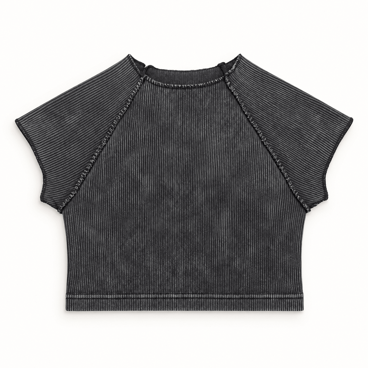 After Hours Ribbed Crop By Zenana - Hangerapparel