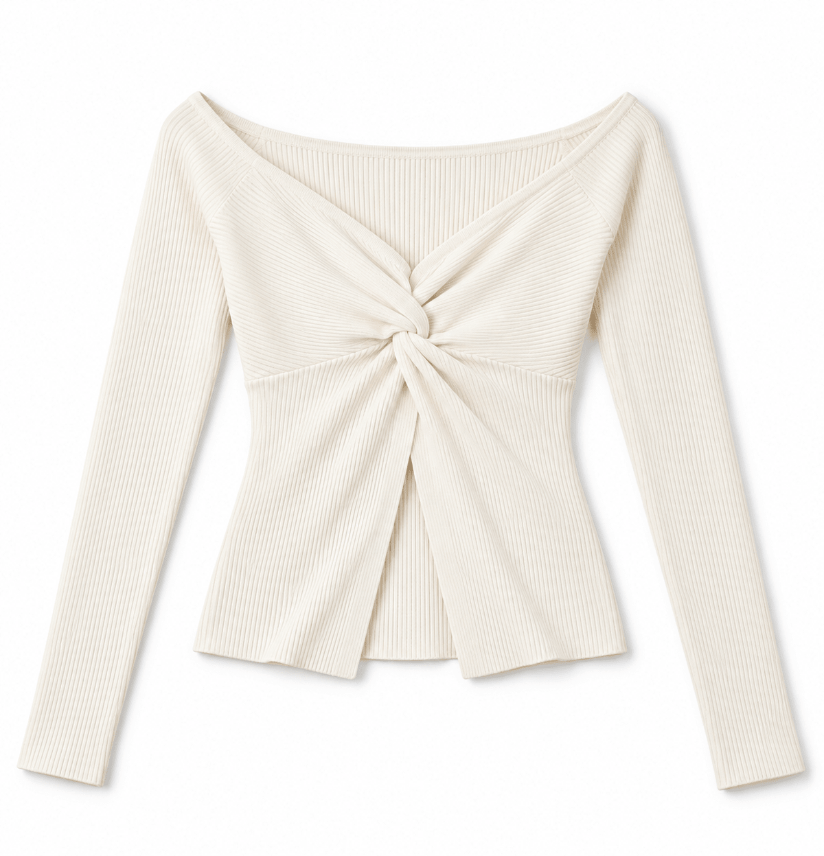 Ivory Twist Top 🤍 - Hangerapparel