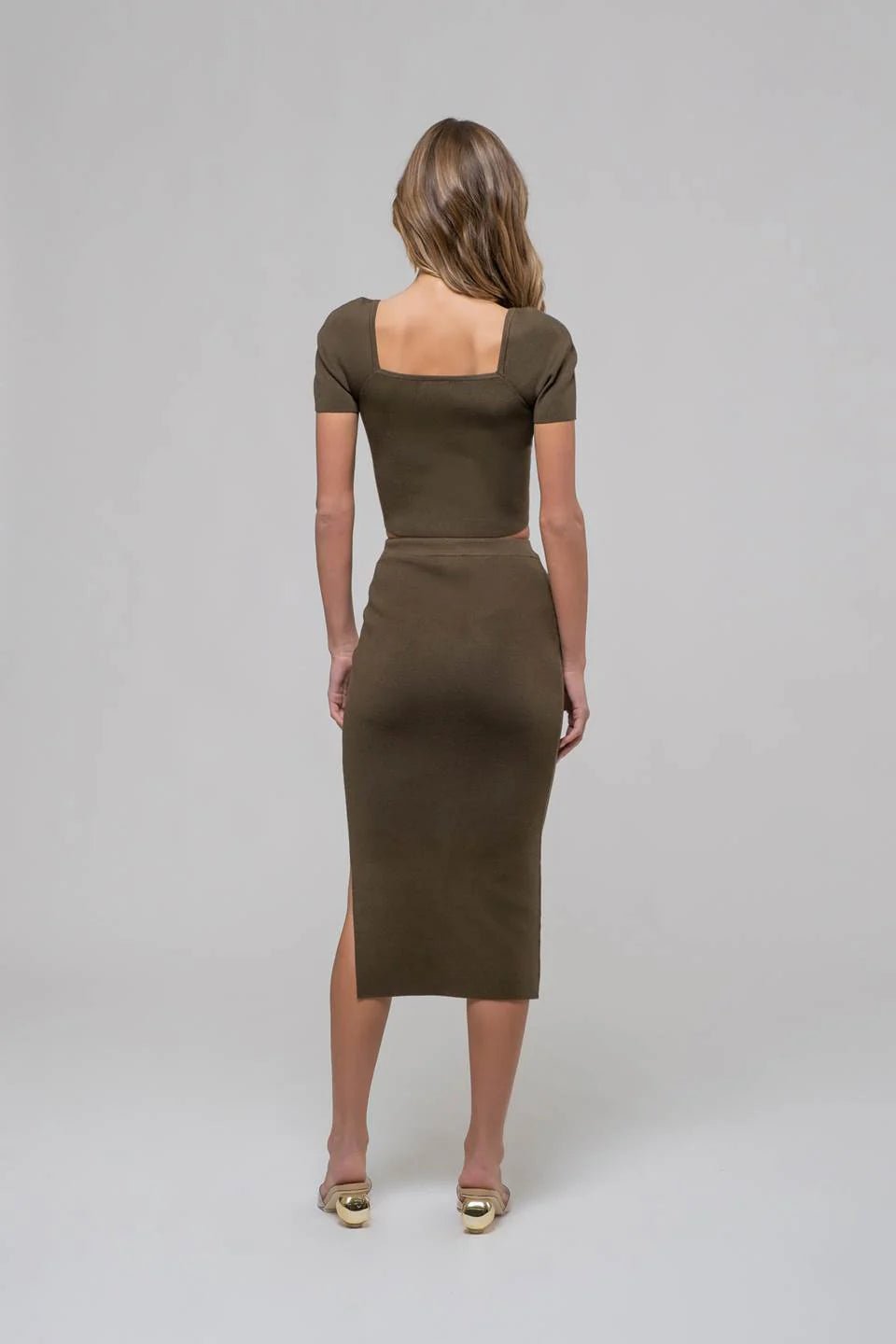 Call me Olive - Ribbed Two Piece Set - Hangerapparel